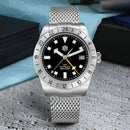 SAN MARTIN SN0135-G GMT Automatic Enamel Dial Date Display Sapphire 39mm Watch