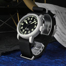 SAN MARTIN SN0143-G Automatic Stainless Steel 40mm 10ATM Retro Pilot Men's Watch