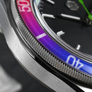 SAN MARTIN SN0116-G-B1 Automatic Date Disp. Rainbow Bezel Sapphire 39.5mm Watch