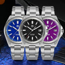 SAN MARTIN SN0129-G-C2/3 Automatic Oil-pressed Dial Date Display 39mm Gada Watch