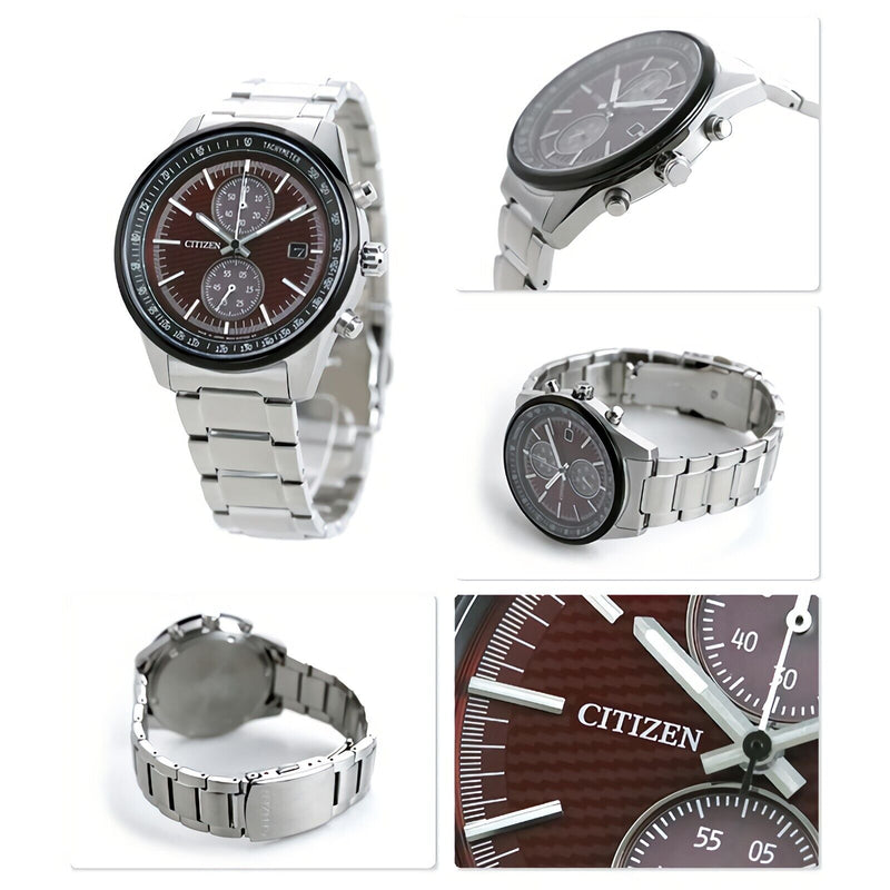 CITIZEN JOUNETSU COLLECTION CA7034-96W E Eco-Drive Red Dial Date Display Watch