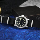 SAN MARTIN SN0143-G Automatic Stainless Steel 40mm 10ATM Retro Pilot Men's Watch