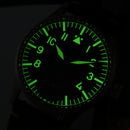 SAN MARTIN SN0117-Q Automatic CuSn8 Bronze Case 41 mm 10 ATM Men's Pilot Watch