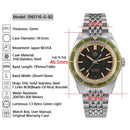 SAN MARTIN SN0116-G-B2 Automatic Vintage Distressed Design 39.5mm Diver's Watch