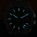 SAN MARTIN SN0129-G-B1 GMT Automatic Red Agate/Green Jade Stone Dial 39mm Watch