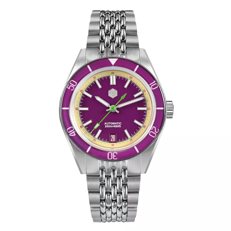 SAN MARTIN Fruit Series SN0116-G-B Automatic Colorful Design 39.5mm 20ATM Watch