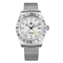 SAN MARTIN SN0135-G GMT Automatic Enamel Dial Date Display Sapphire 39mm Watch