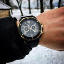 Bulova Marine Star 98B278 Black Dial Chronograph Stainless Steel Quartz Watch