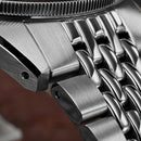 SAN MARTIN SN0116-G V6 GMT Automatic Date Dis Stainless Steel 39.5mm Retro Watch