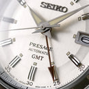 SEIKO Presage Style 60’s SSK011J1 Automatic GMT White and Gray Dial Watch JAPAN