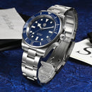 SAN MARTIN SN0111-G-B NH35 Automatic Stainless Steel 40mm 30 ATM Men Diver Watch