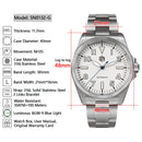 SAN MARTIN SN0132-G NH35 Automatic Stainless Steel 40mm 10ATM Men's Sport Watch