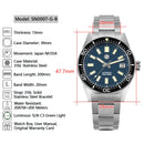 SAN MARTIN SN0007-G-B 62MAS Automatic Enamel Dial 39mm 20ATM Men's Diver Watch