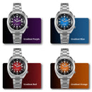 SAN MARTIN SN0066-G1 Automatic Gradient Grainy Dial 42mm 200M Men's Diver Watch