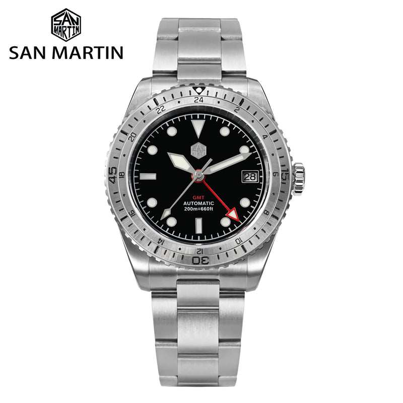 SAN MARTIN SN0112-G GMT 機械錶