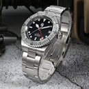 SAN MARTIN SN0112-G GMT NH34 Automatic Stainless Steel 38mm 20ATM Diver's Watch