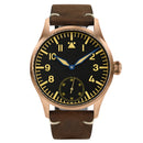 SAN MARTIN SN0117-Q Automatic CuSn8 Bronze Case 41 mm 10 ATM Men's Pilot Watch
