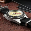 SAN MARTIN SN0123-G-B1/SN0123-G-B3 Automatic Beige Dial Sapphire Nylon Strap 40mm 200M Watch