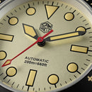 SAN MARTIN SN0123-G-B1/SN0123-G-B3 Automatic Beige Dial Sapphire Nylon Strap 40mm 200M Watch