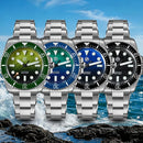 SAN MARTIN SN0126-GS Miyota 90S5 Automatic Enamel 3D Wave Dial 38mm 200M Watch