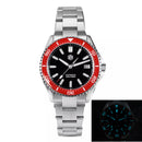 SAN MARTIN SN0129-G-D Automatic Enamel Dial Date Display 39mm 200M Diver Watch