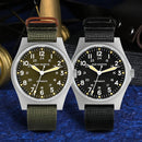 SAN MARTIN SN0137-G Automatic Bead Blasted Case 38mm 10ATM Military Pilot Watch