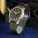 SAN MARTIN SN0137-G Automatic Bead Blasted Case 38mm 10ATM Military Pilot Watch