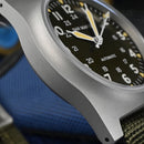 SAN MARTIN SN0137-G Automatic Bead Blasted Case 38mm 10ATM Military Pilot Watch