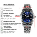 SAN MARTIN SN0144-CG Miyota 90S5 Automatic Sunburst Jianzhan Dial 39mm Gada Watch