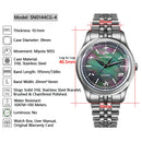 SAN MARTIN SN0144-CG4 Miyota 90S5 MOP/Sparkle Dial 39mm Chinese Style Gada Watch