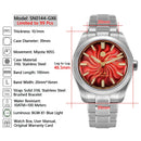 SAN MARTIN SN0144-GX6 Miyota 90S5 Guilloche Dial 39mm Snake Year Limited Watch