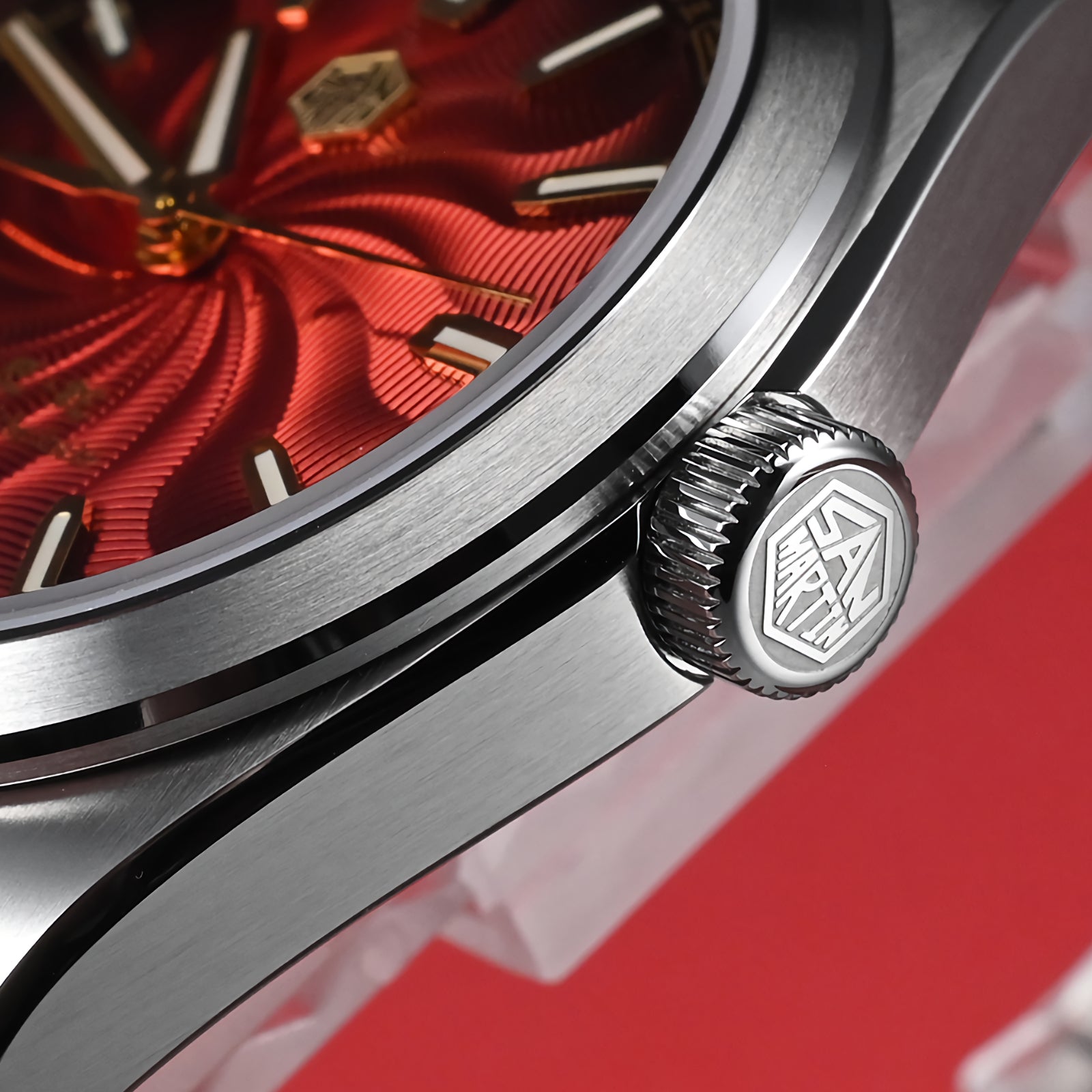 SAN MARTIN SN0144-GX6 Miyota 90S5 Guilloche Dial 39mm Snake Year Limit ...