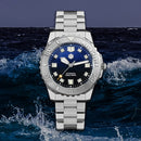 SAN MARTIN SN0147-G Automatic Blue Sea Wave Dial Sapphire Glass 43mm 1000M Watch