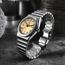 SAN MARTIN SN0149-G Miyota 90S5 SS Brushed Dial 40mm Integrated Bracelet Watch