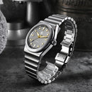 SAN MARTIN SN0149-G Miyota 90S5 SS Brushed Dial 40mm Integrated Bracelet Watch