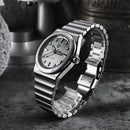 SAN MARTIN SN0149-G Miyota 90S5 SS Brushed Dial 40mm Integrated Bracelet Watch