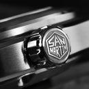 SAN MARTIN SN0149-G Miyota 90S5 SS Brushed Dial 40mm Integrated Bracelet Watch