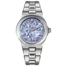 SAN MARTIN SN0149-GB Miyota 90S5 Spliced MOP Dial 40mm Integrated Bracelet Watch