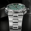 SAN MARTIN SN0149-GB Miyota 90S5 Spliced MOP Dial 40mm Integrated Bracelet Watch