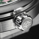 SAN MARTIN SN0149-GB Miyota 90S5 Spliced MOP Dial 40mm Integrated Bracelet Watch
