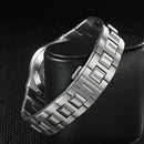 SAN MARTIN SN0149-GB Miyota 90S5 Spliced MOP Dial 40mm Integrated Bracelet Watch