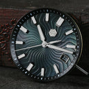 SAN MARTIN SN0150 Automatic Guilloche MOP Dial Date Display 39mm Men Gada Watch