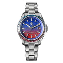 SAN MARTIN SN0150 Automatic MOP Dial Gemstone Bezel Date Display 39mm Men Watch