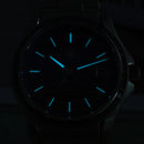SAN MARTIN SN0150 Automatic MOP Dial Gemstone Bezel Date Display 39mm Men Watch