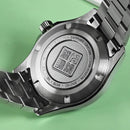 SAN MARTIN SN0150 Automatic MOP Dial Gemstone Bezel Date Display 39mm Men Watch