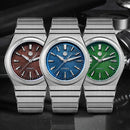 預訂 SAN MARTIN SN0152-G Miyota 90S5 Waffle Dial 39mm 10ATM Integrated Bracelet Watch