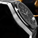 預訂 SAN MARTIN SN0152-G Miyota 90S5 Waffle Dial 39mm 10ATM Integrated Bracelet Watch