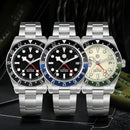 SAN MARTIN SN0109-G GMT NH34 Automatic Stainless Steel 39mm 100M Men's Watch