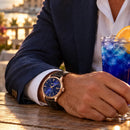 SEIKO Presage Cocktail Time GMT HCB005 Automatic Blue Dial Date Display Watch