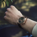 SEIKO Presage Japanese Gardens HCB007 Automatic Deep Green Open Heart Dial Watch